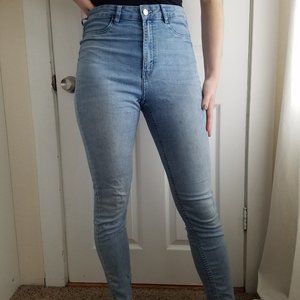 Divided Denim stretch skinny jegging light wash